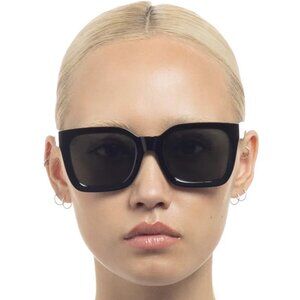 AIRE Abstraction Black Square Sunglasses Khaki Polarized Lens Unisex NWOT